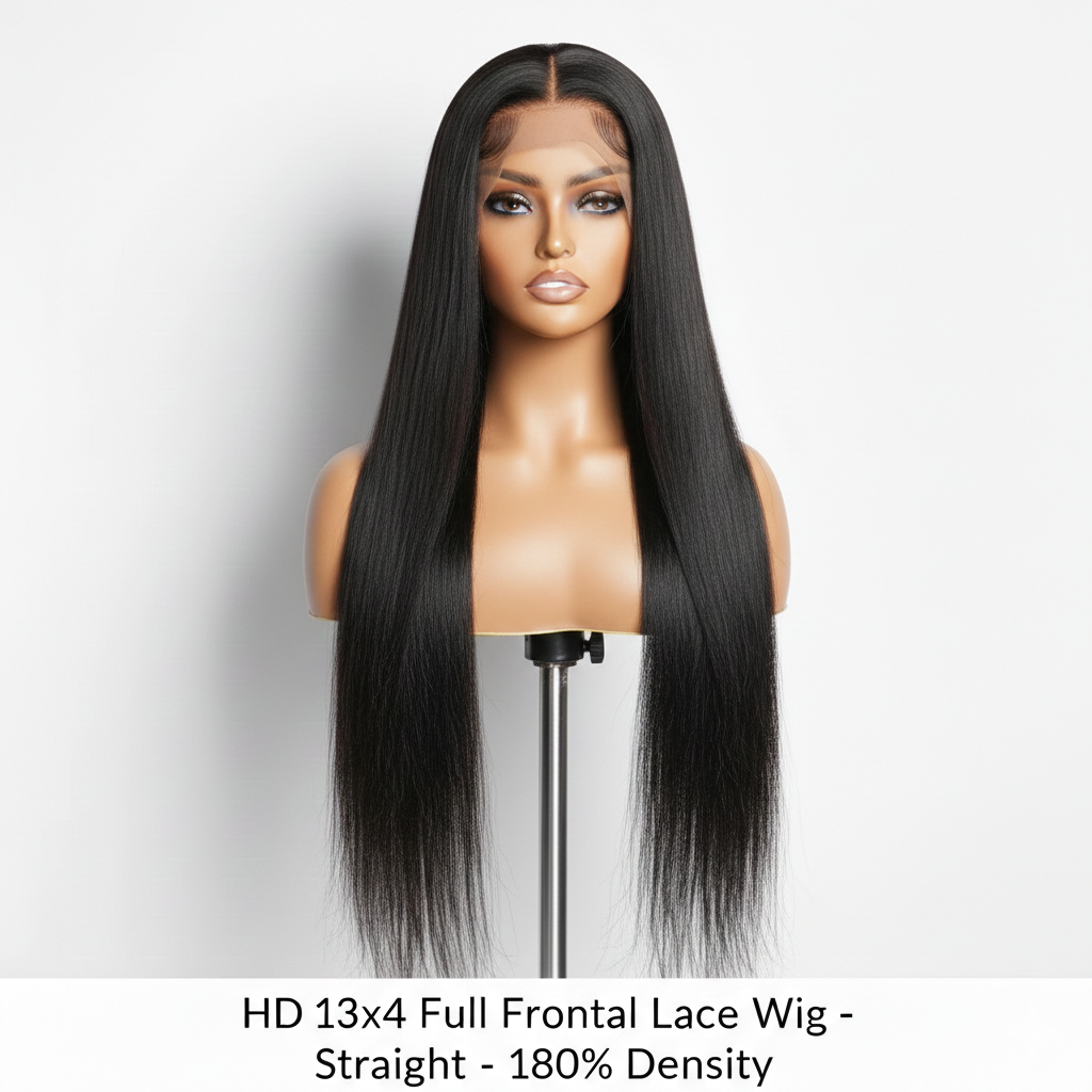 HD 13x4 Full Frontal Lace Wig - 180% Density