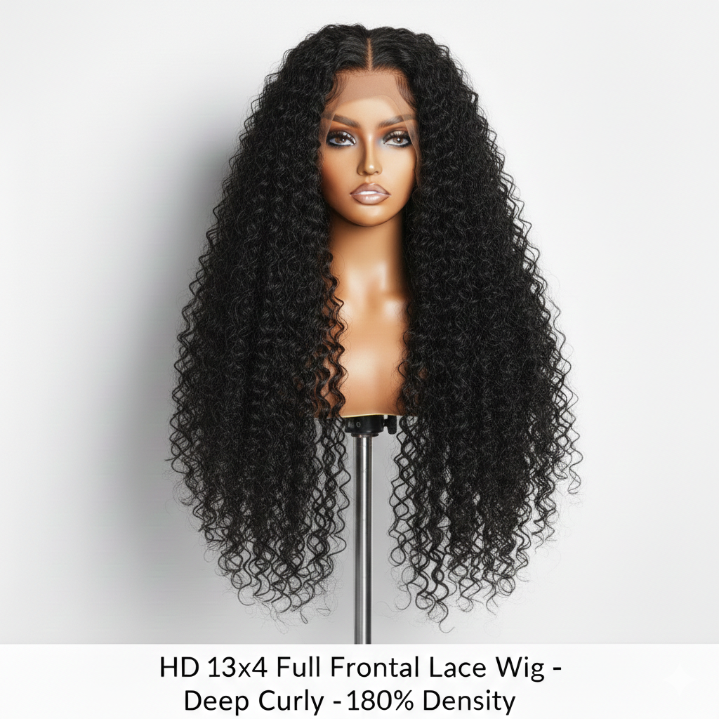 HD 13x4 Full Frontal Lace Wig - 180% Density
