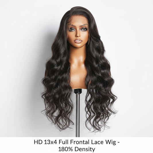 HD 13x4 Full Frontal Lace Wig - 180% Density